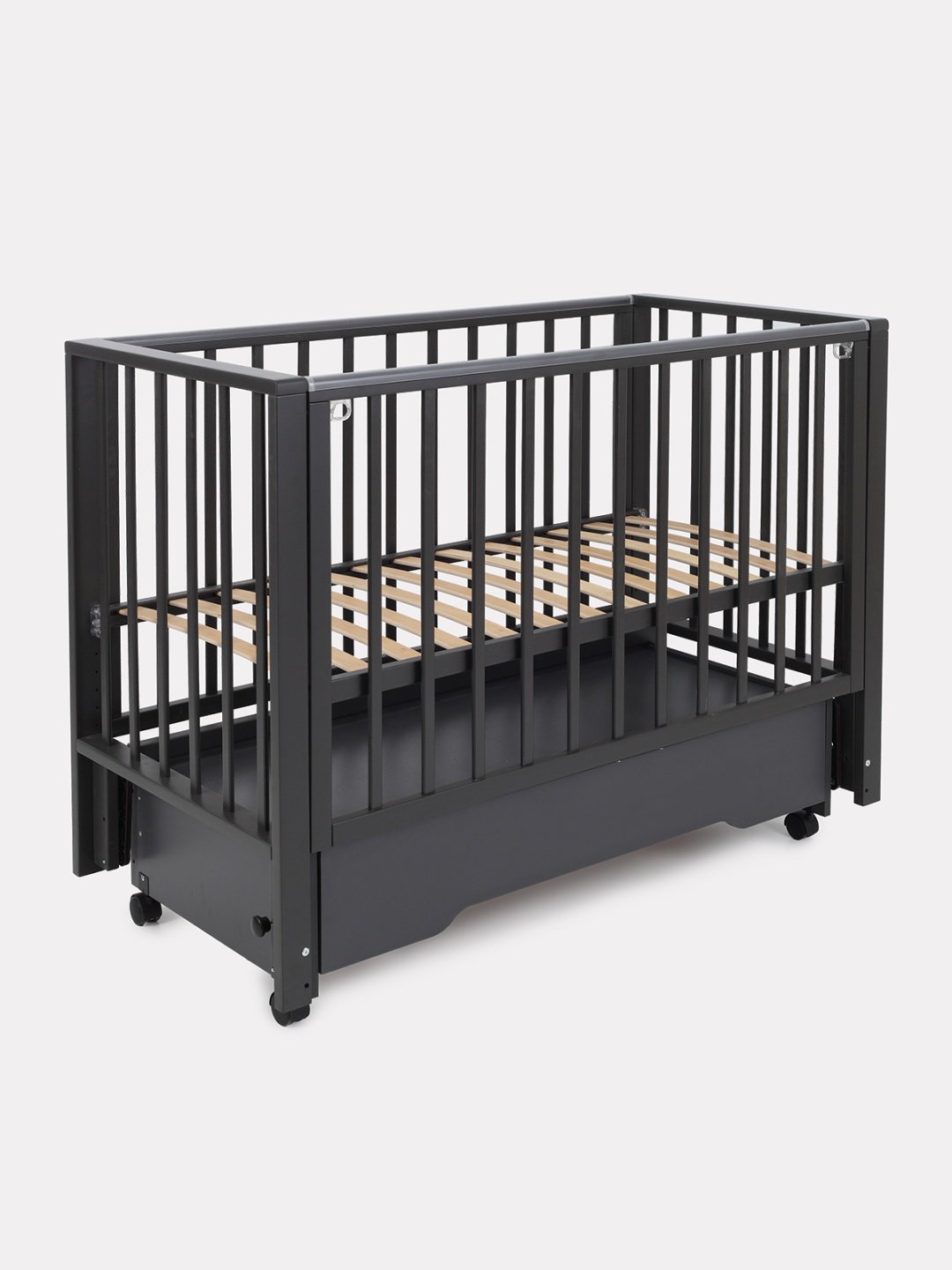 Детская кровать RANT BERGEN PLUS, 60x120 см, графит - ForteMarket Детская кровать RANT BERGEN PLUS, 60x120 см, графит купить,0