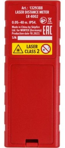 Лазерный дальномер WORTEX LR 4002 1329388, дальность до 40 м купить,NaN