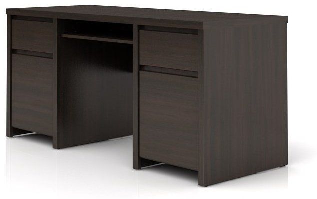 Стол письменный Гербор Каспиан, 160х65x77 см, темно-коричневый