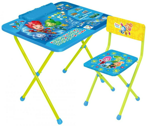 Комплект мебели детской Nika Фикси-азбука Ф2А 60x45x58см синий