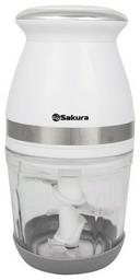 Измельчитель SAKURA SA-6270W белый, серебристый