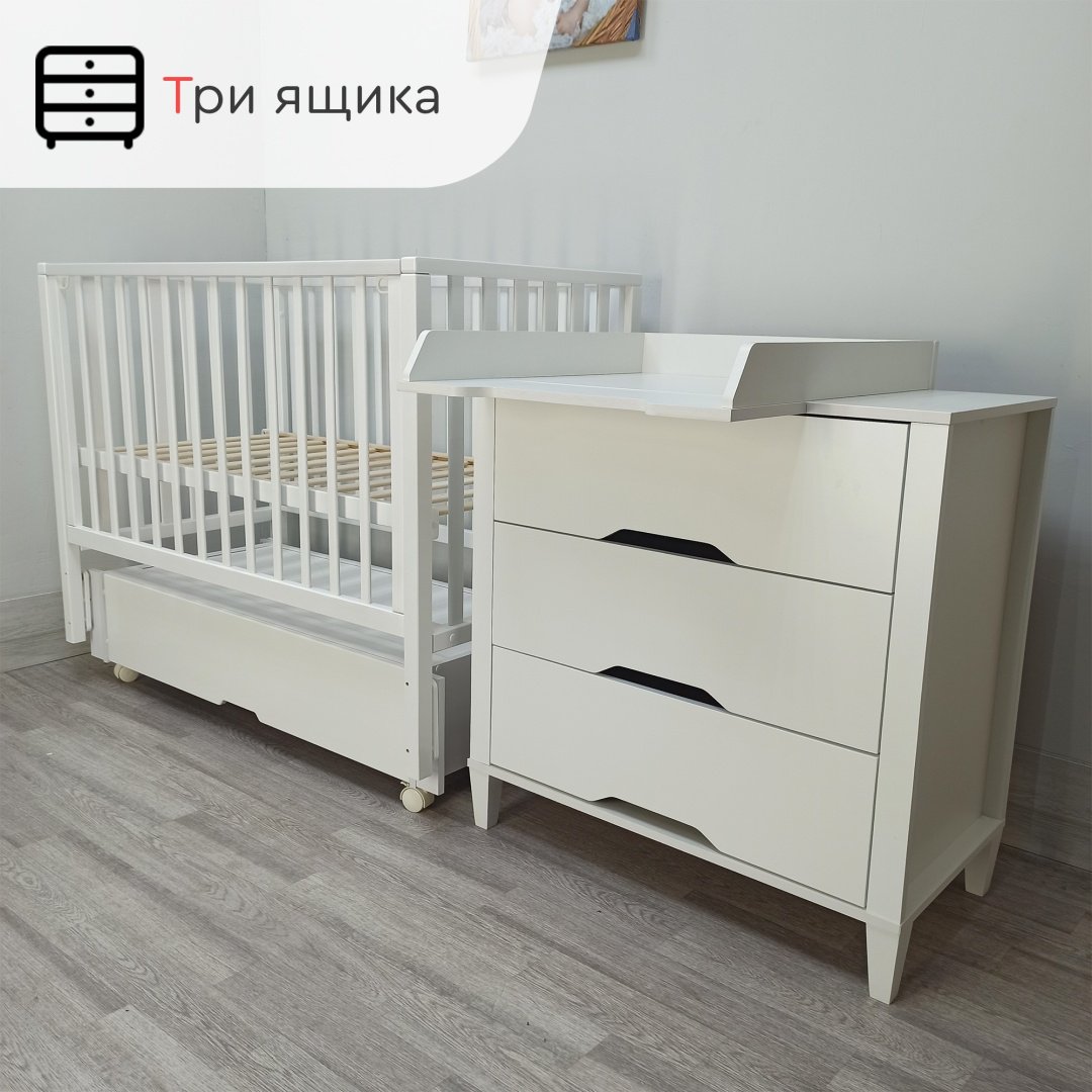 Комод TOMIX fosser, 80x50x85 см, белый купить,0