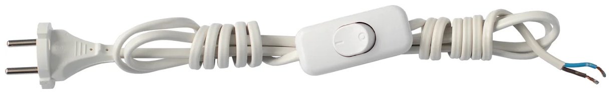 Bylectrica шнур с выключателем ШАВ2-6.0-0.75-2.0 белый 1 шт