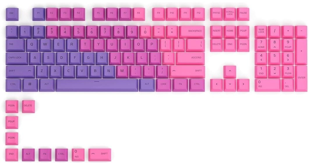 Кейкапы для клавиатуры GLORIOUS GLO-KC-GPBT-P розовый