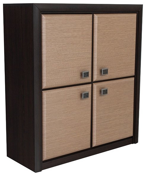 Комод BRW Коен КОМ4D, 103.50x40x114 см, коричневый