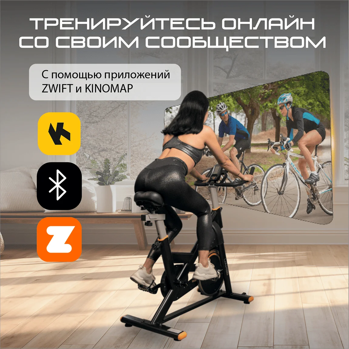 Велотренажер Genau Spin-Bike XT-750 - ForteMarket Велотренажер Genau Spin-Bike XT-750 купить,0