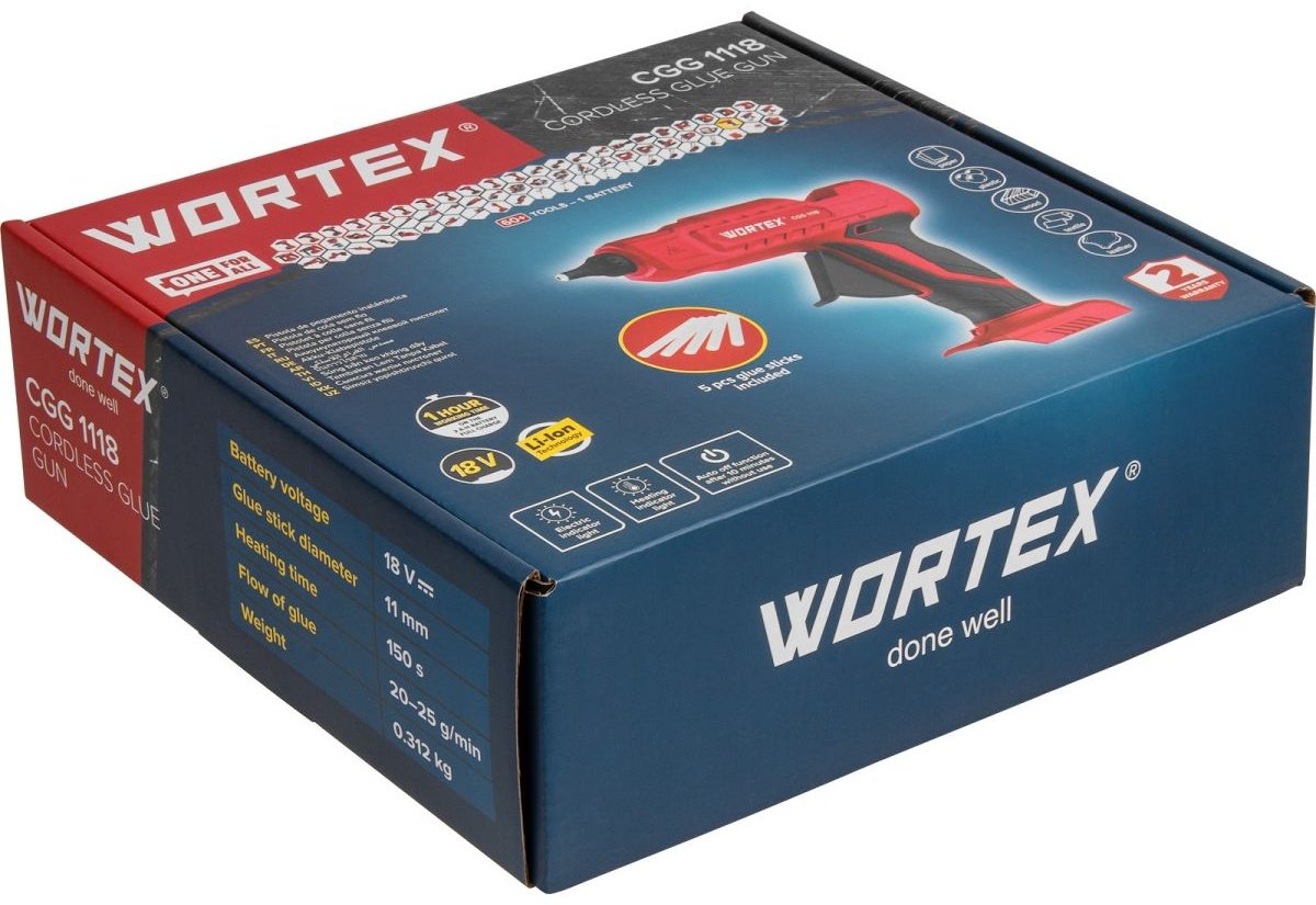 Клеевой пистолет WORTEX 1334528 11 мм купить,0