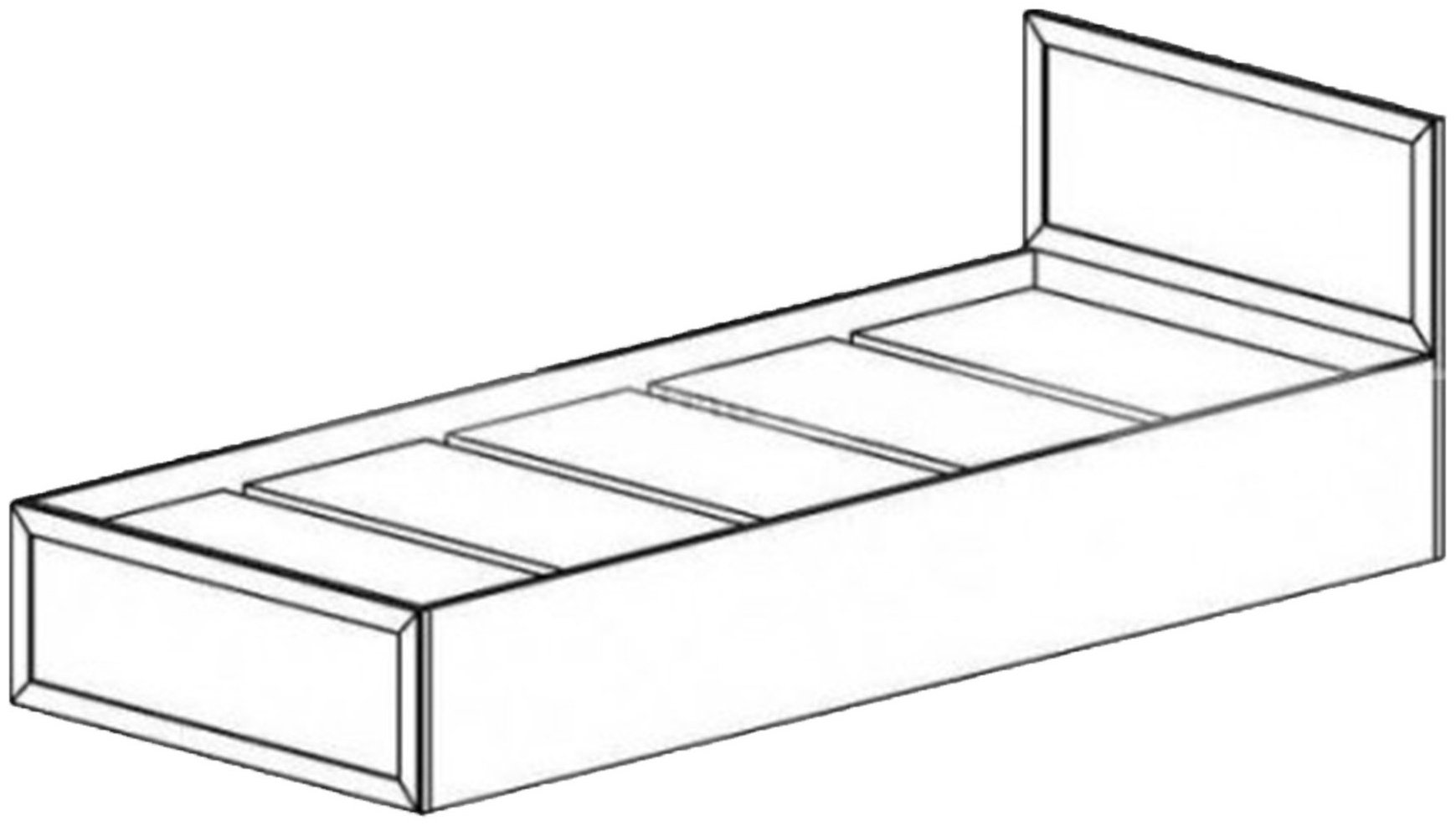 Кровать Астрид мебель Юниор 80x200см бежевая купить,NaN