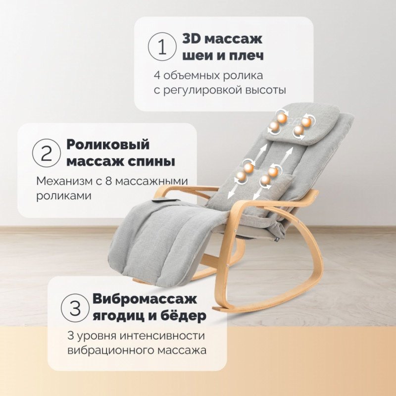 Массажное кресло-качалка GESS Moderno до 115 кг 4 программ - ForteMarket Массажное кресло-качалка GESS Moderno до 115 кг 4 программ купить,0
