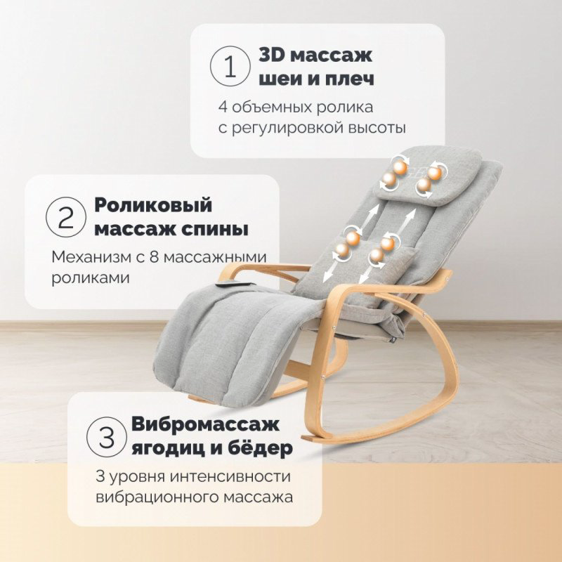 Массажное кресло-качалка GESS Moderno до 115 кг 4 программ - ForteMarket Массажное кресло-качалка GESS Moderno до 115 кг 4 программ купить,NaN