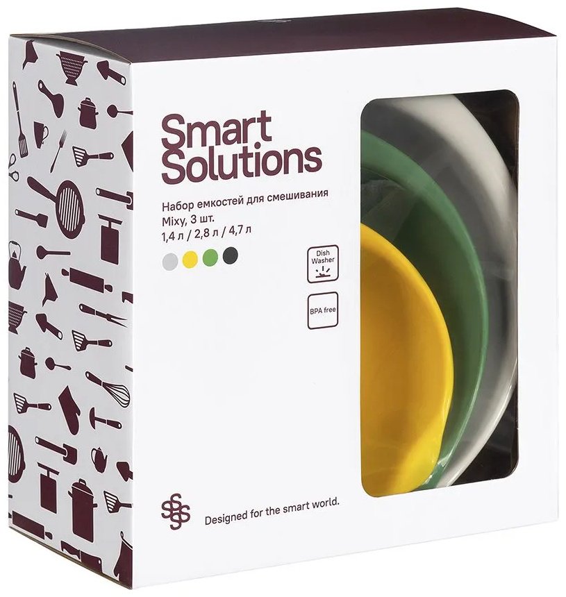 Smart Solutions мерный стакан SS-MC-TPR-set3, полипропилен купить,NaN