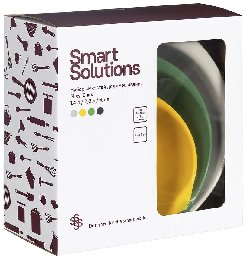 Smart Solutions мерный стакан SS-MC-TPR-set3, полипропилен купить,NaN