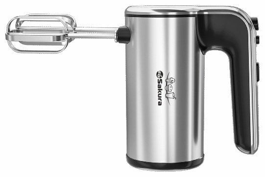 Миксер SAKURA SA-6333SBK серебристый, черный купить,NaN
