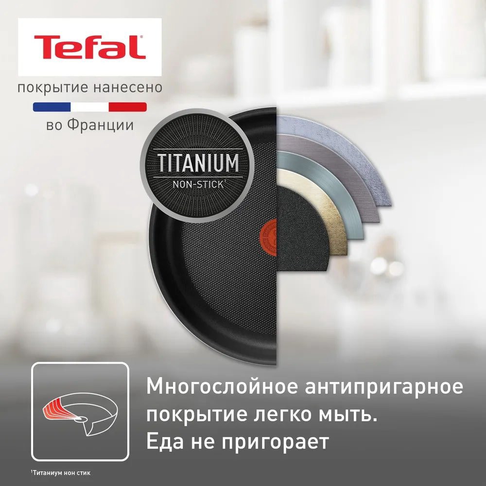 Tefal набор сковородок 04238840 3 в 1 купить,NaN
