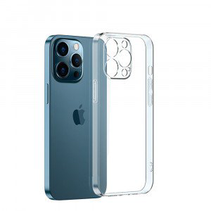 Ультратонкий чехол силиконовый A-case для iPhone 13 Pro светлый