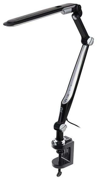 Настольная лампа ЭРА NLED-496-12W-BK LED, 12 Вт, металл, пластик