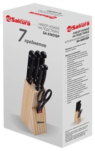 SAKURA набор ножей SA-KN01SP, лезвие: нержавеющая сталь 7 шт - ForteMarket SAKURA набор ножей SA-KN01SP, лезвие: нержавеющая сталь 7 шт купить,0