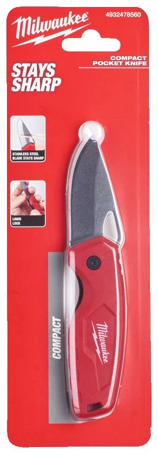 Нож Milwaukee COMPACT POCKET KNIFE 4932492661 красный купить,NaN