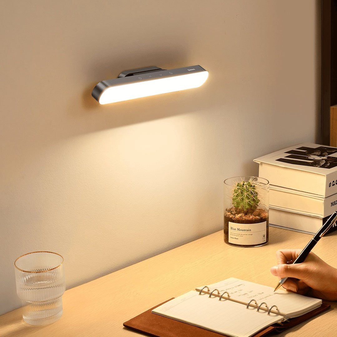 Baseus декоративный светильник Magnetic Stepless Dimming Charging Desk Lamp DGXC-C0G, пластик купить,NaN