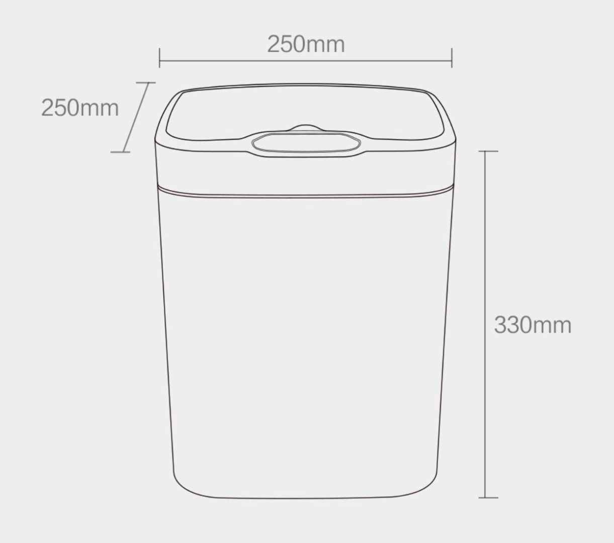 Мусорное ведро Xiaomi с крышкой Quange GA1 15 л купить,NaN