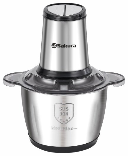 Кухонный измельчитель SAKURA SA-6271BS черный, серебристый