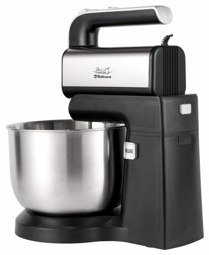 Миксер SAKURA SA-6324CS черный, серебристый