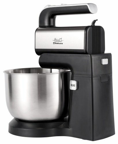 Миксер SAKURA SA-6324CS черный, серебристый