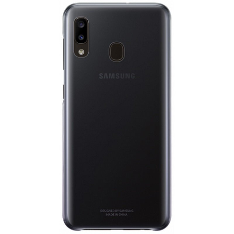 Чехол для Samsung Galaxy A20 Gradation Cover EF-AA205CBEGRU черный купить,NaN