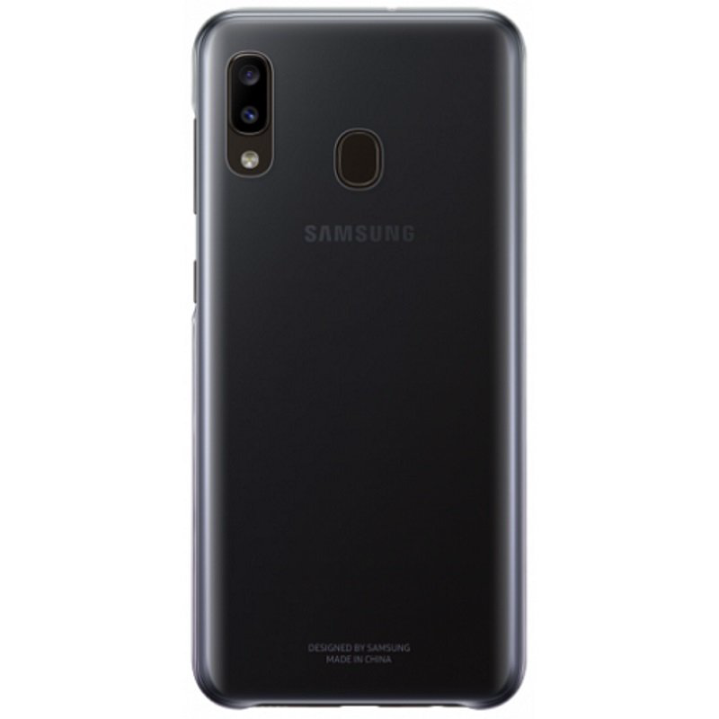 Чехол для Samsung Galaxy A20 Gradation Cover EF-AA205CBEGRU черный купить,NaN