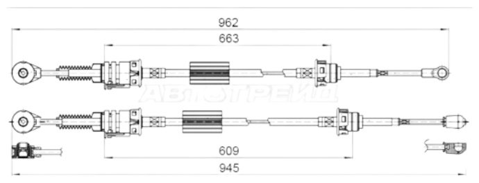 SAT трос КПП ST-325-0020 купить,20550