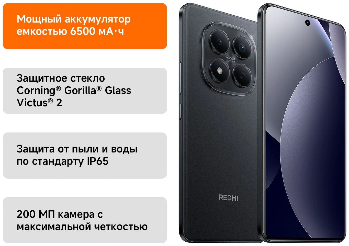 Смартфон Xiaomi Redmi Note Pro 15 5G NFC 8/512GB черный + подарок   купить,NaN