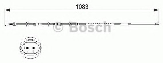 Bosch датчик износа тормозных колодок 1987473500 купить,8470