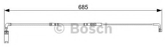 Bosch датчик износа тормозных колодок 1987473003 купить,6696