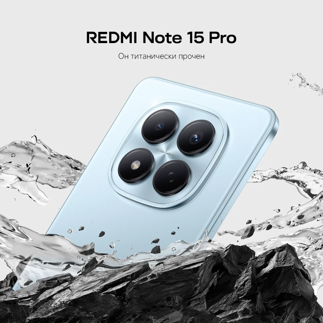 Смартфон Xiaomi Redmi Note 15 Pro 4G NFC 8/256GB голубой + подарок купить,NaN