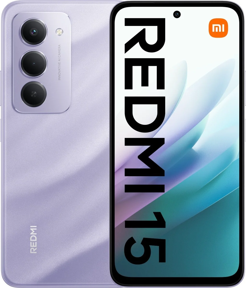 Смартфон Redmi 15 6 ГБ/128 ГБ фиолетовый + подарок