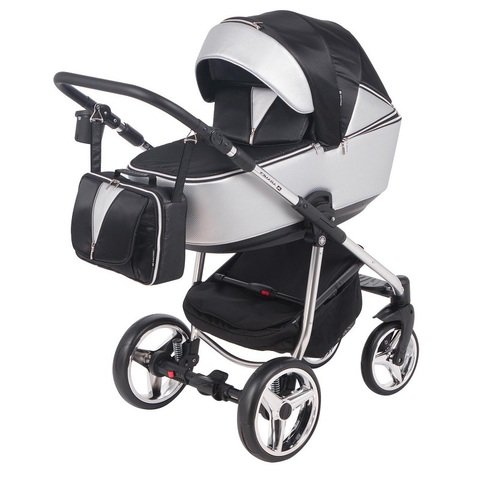 Коляска 2в1 Adamex Sierra SE SR404 Black/Grey купить,NaN