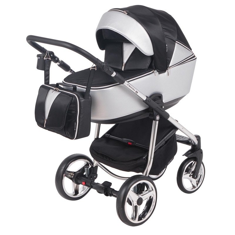 Коляска 3в1 Adamex Sierra SE SR404 Black/Grey купить,NaN