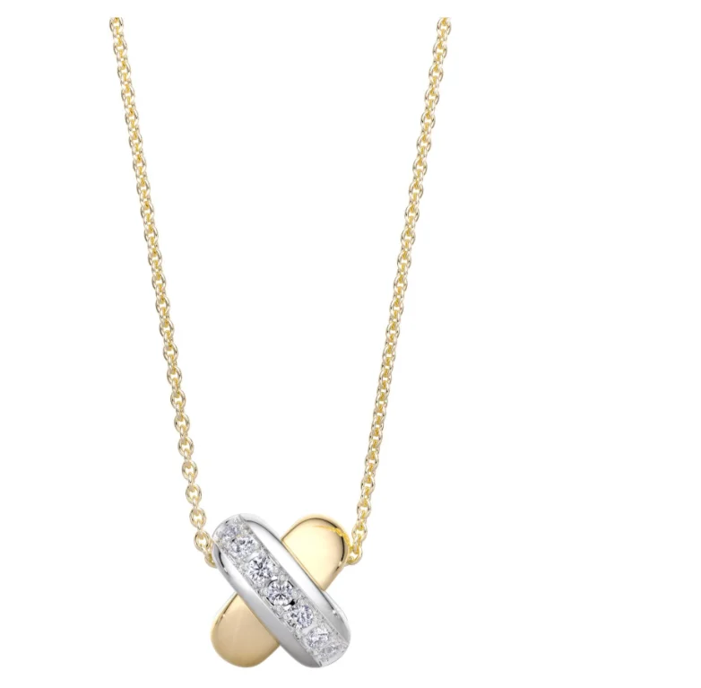 Колье Tirisi Kisses TM3061D(2T) желтое золото 1.83 гр, серебро 0.94 гр 45см купить,610000