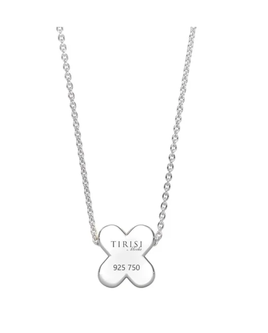 Колье Tirisi Kisses TM3059D(2P) розовое золото 0.16гр, серебро 2.93гр 45см купить,NaN