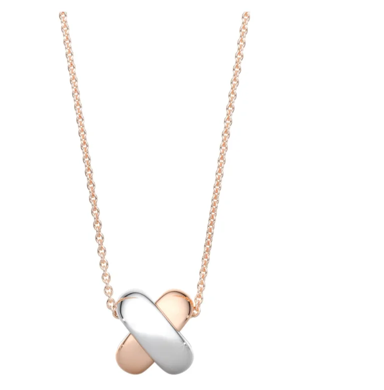 Колье Tirisi Kisses TM3060(2P) розовое золото 1.84 гр, серебро 0.96гр 45см  купить,520000