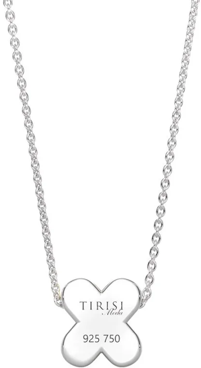 Колье Tirisi Kisses TM3059D(2T) желтое золото 0.16гр, серебро 2.94гр 45см  купить,NaN