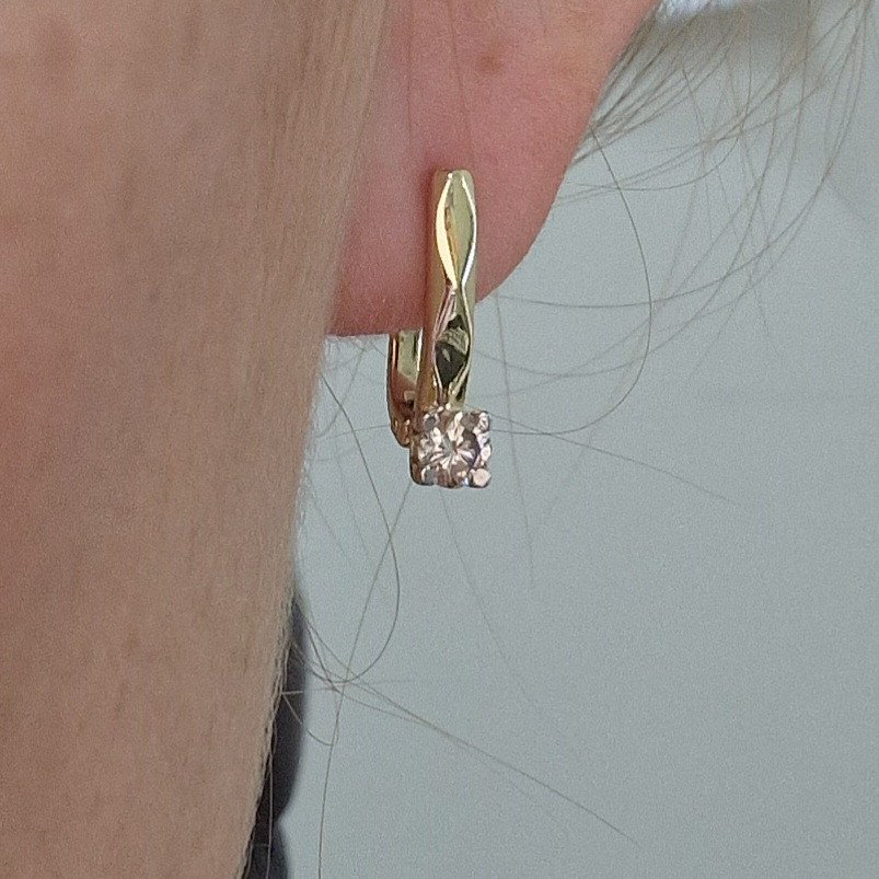 Серьги Deimantas 103670839 2,94гр 0,54ct. купить,NaN