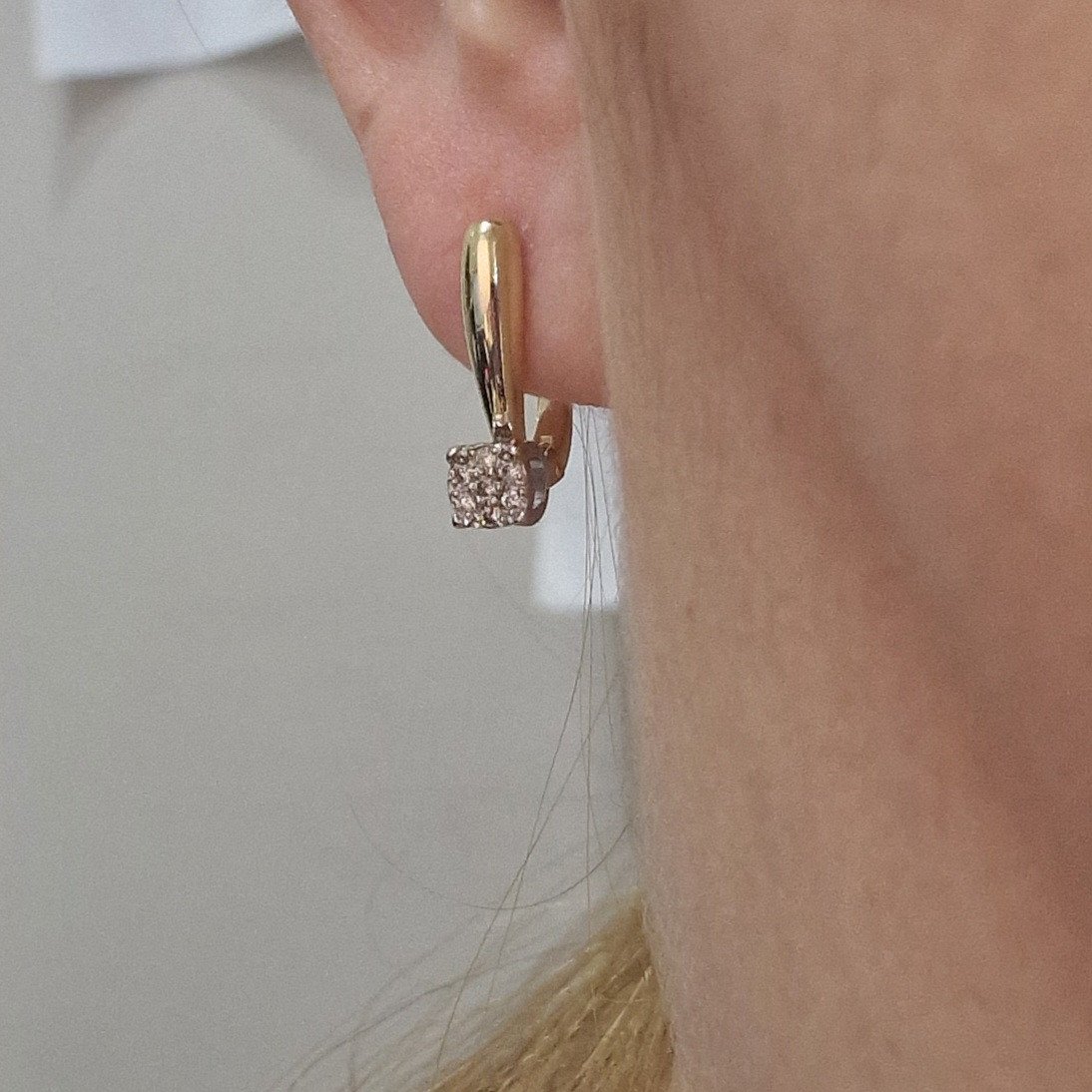 Серьги Deimantas 105085744 3,13гр 0,14ct. купить,NaN