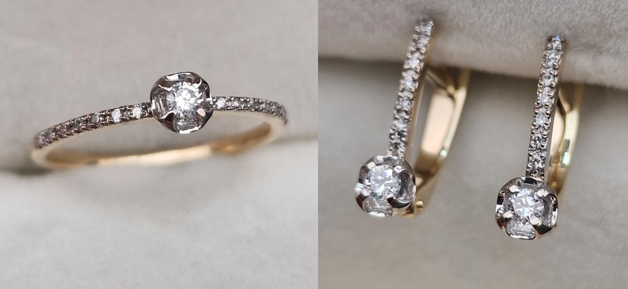 Комплект Deimantas 105102588 0,115ct 0,176ct. купить,NaN