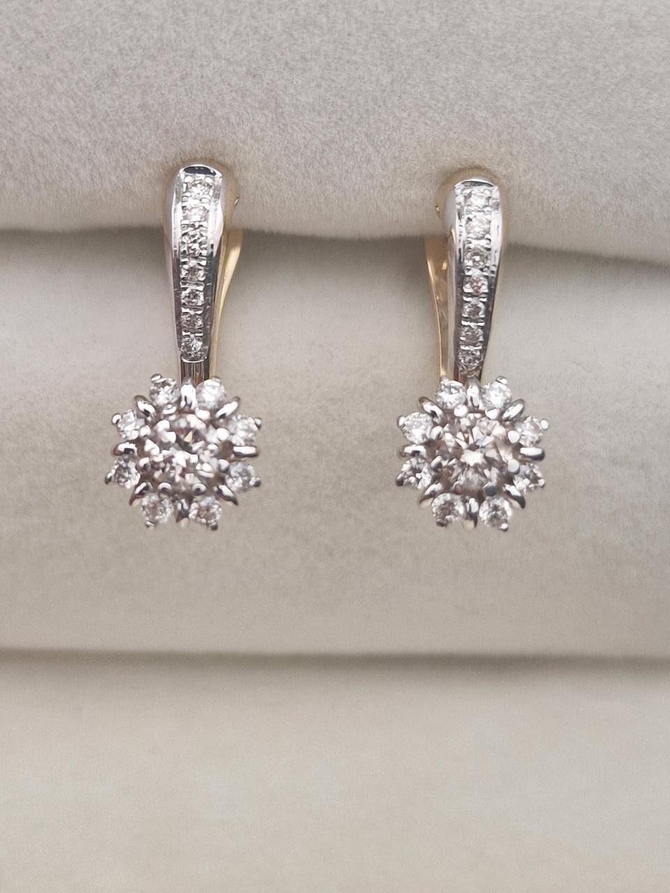 Серьги Deimantas 104841305 3,02гр 0,56ct. купить,NaN