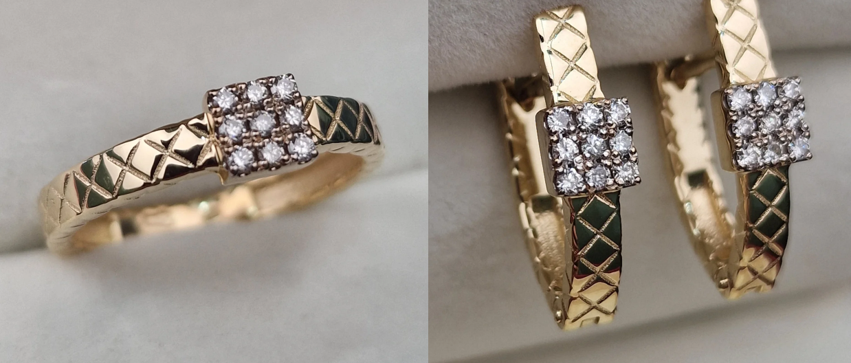 Комплект Deimantas 105102670 0,134ct 0,268ct. купить,NaN