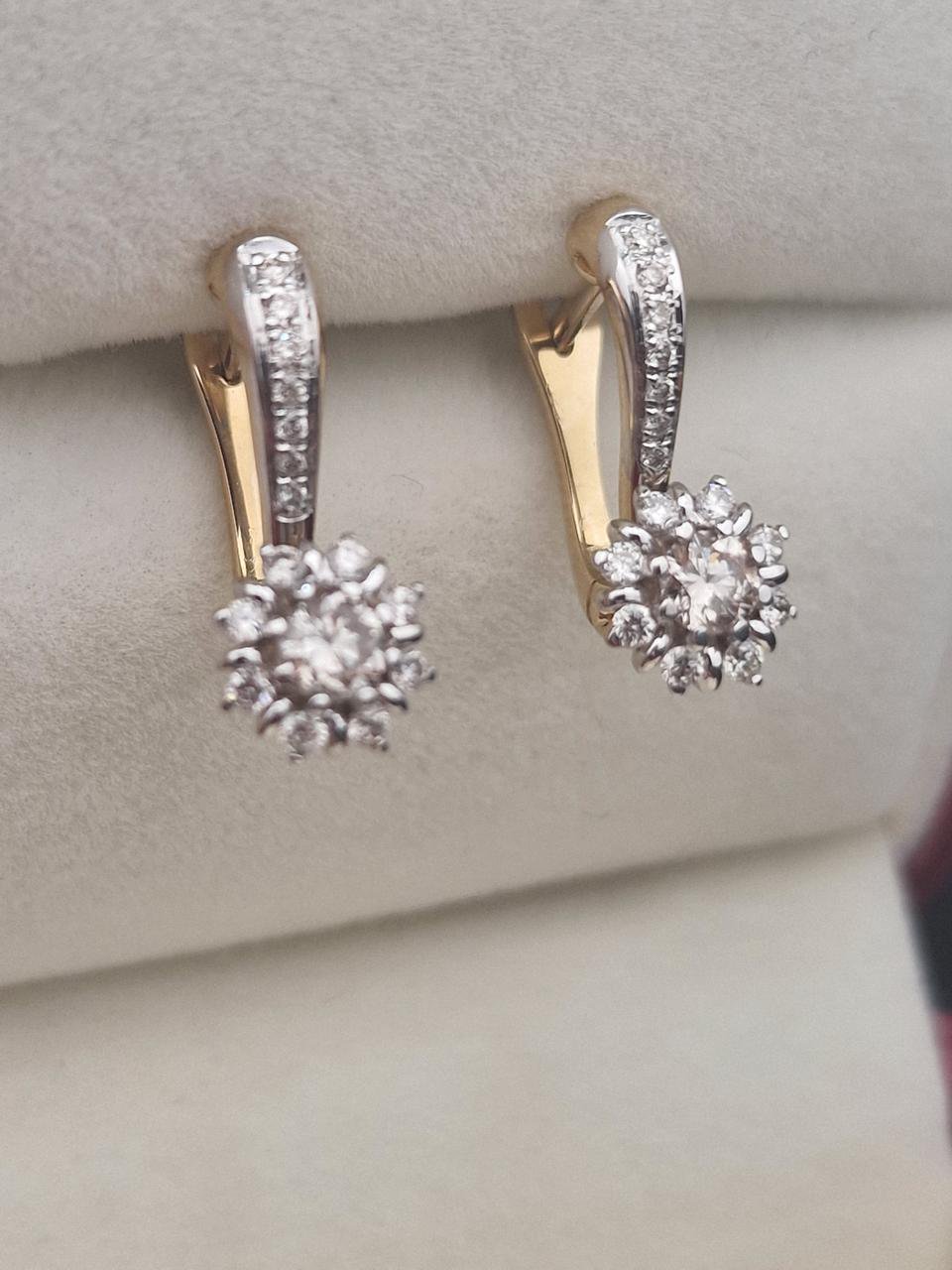 Серьги Deimantas 104841305 3,02гр 0,56ct. купить,NaN