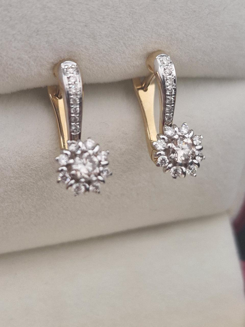 Серьги Deimantas 104841305 3,02гр 0,56ct. купить,NaN