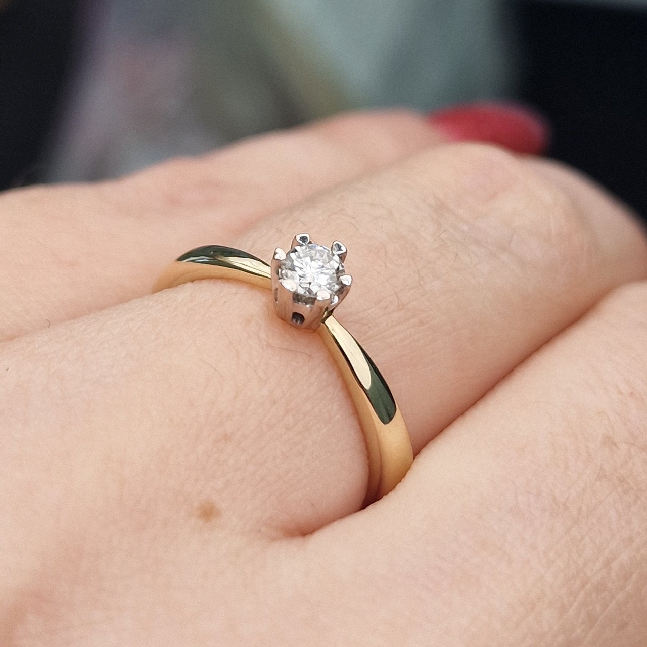 Кольцо Deimantas 104879916 16,5р 2,21гр 0,174ct. купить,NaN