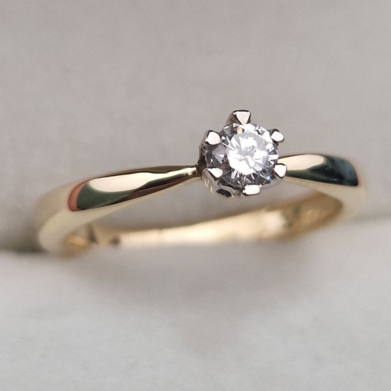 Кольцо Deimantas 104879916 16,5р 2,21гр 0,174ct. купить,NaN
